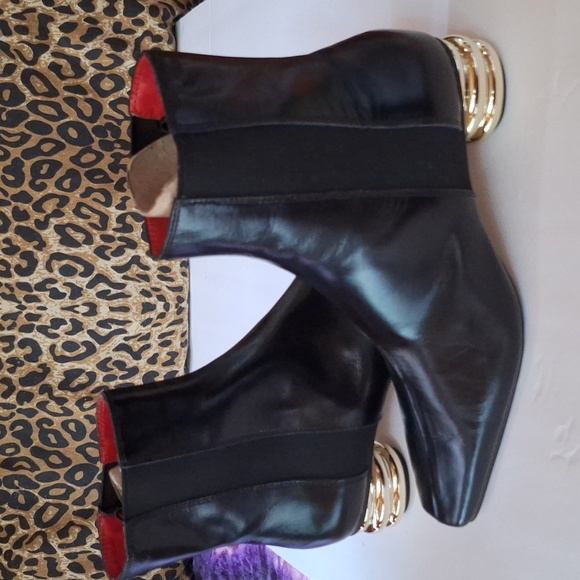 Zara ankle boot with gold heel - Picture 2 of 5
